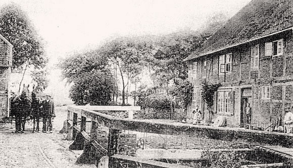 Die Brackstedter Mühle im Jahre 1900